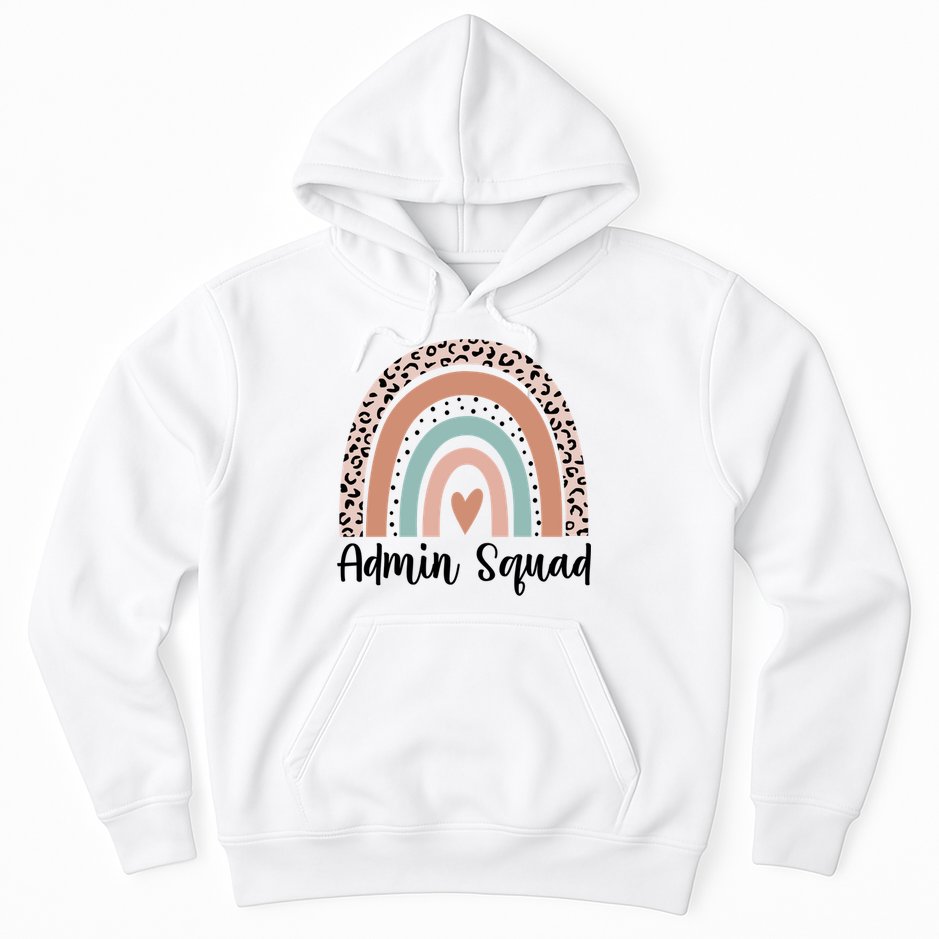 Admin Squad Rainbow Matching Admin Team Assistants Staff Gift Hoodie