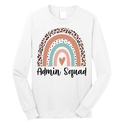 Admin Squad Rainbow Matching Admin Team Assistants Staff Gift Long Sleeve Shirt