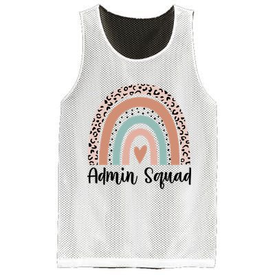 Admin Squad Rainbow Matching Admin Team Assistants Staff Gift Mesh Reversible Basketball Jersey Tank