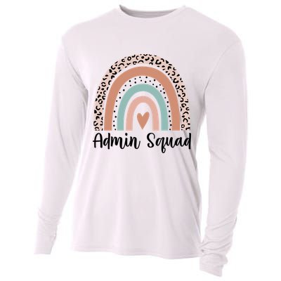 Admin Squad Rainbow Matching Admin Team Assistants Staff Gift Cooling Performance Long Sleeve Crew