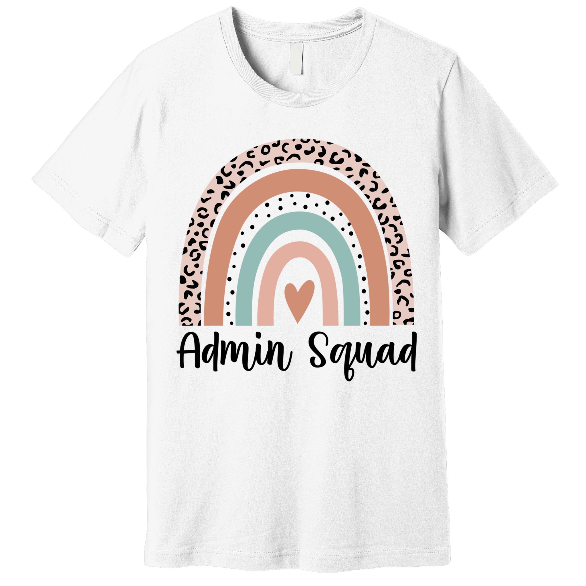 Admin Squad Rainbow Matching Admin Team Assistants Staff Gift Premium T-Shirt