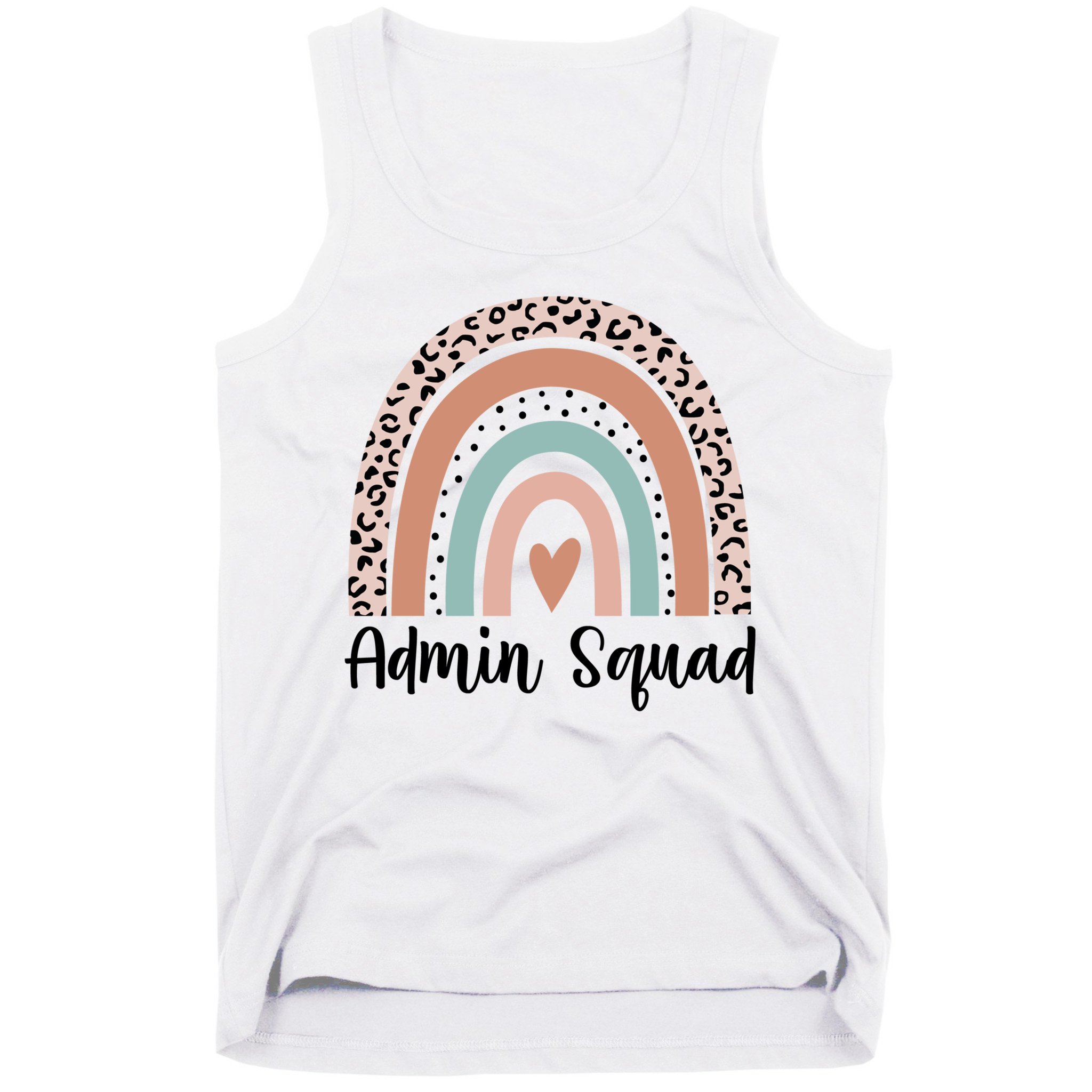 Admin Squad Rainbow Matching Admin Team Assistants Staff Gift Tank Top