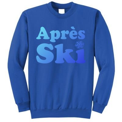 Apres Ski Retro Style Snowflake Gift Sweatshirt