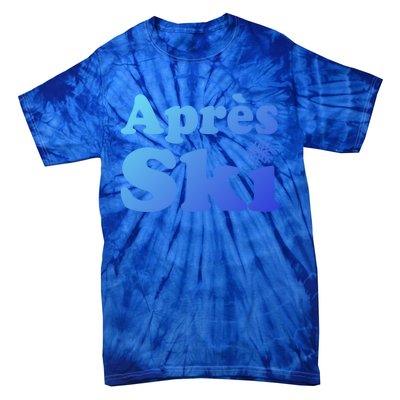 Apres Ski Retro Style Snowflake Gift Tie-Dye T-Shirt