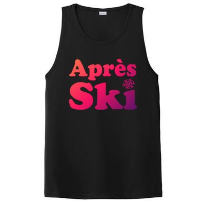 Apres Ski Retro Style Snowflake Gift PosiCharge Competitor Tank