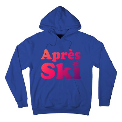 Apres Ski Retro Style Snowflake Gift Hoodie