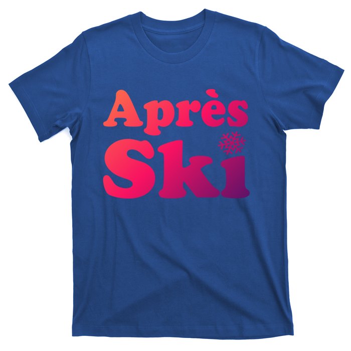 Apres Ski Retro Style Snowflake Gift T-Shirt