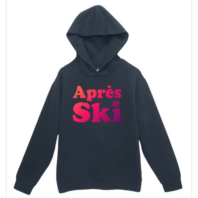 Apres Ski Retro Style Snowflake Gift Urban Pullover Hoodie