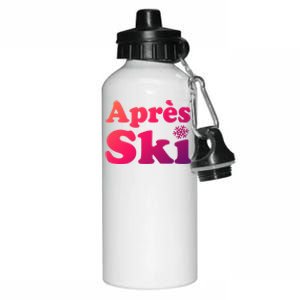 Apres Ski Retro Style Snowflake Gift Aluminum Water Bottle 