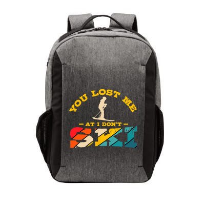 Alpine Ski Retro Vintage Slope Downhill Skiing Skier Sport Vector Backpack