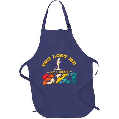 Alpine Ski Retro Vintage Slope Downhill Skiing Skier Sport Apron