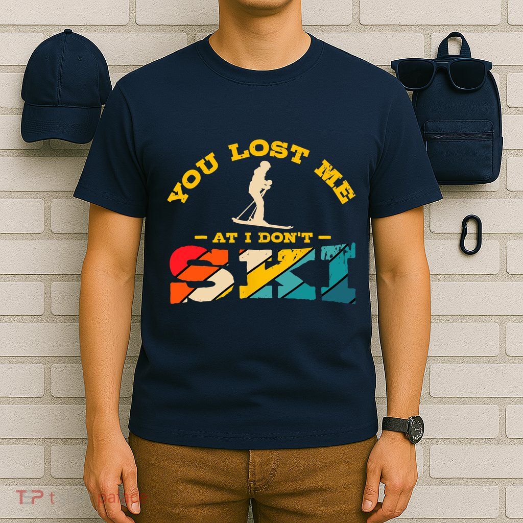 Alpine Ski Retro Vintage Slope Downhill Skiing Skier Sport T-Shirt