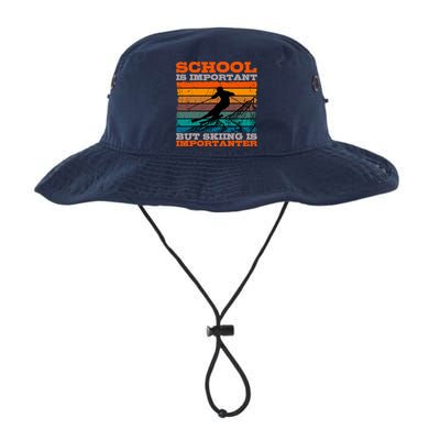 Alpine Ski Retro Vintage School Slope Downhill Skiing Skier Bucket Hat