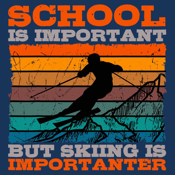 Alpine Ski Retro Vintage School Slope Downhill Skiing Skier Bag
