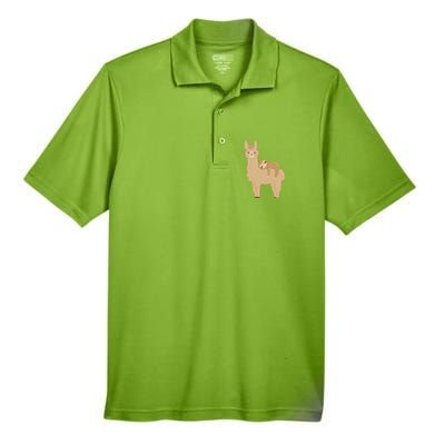 Adorable Sloth Relaxing On A Llama Funny Llama Sloth Men's Origin Performance Pique Polo