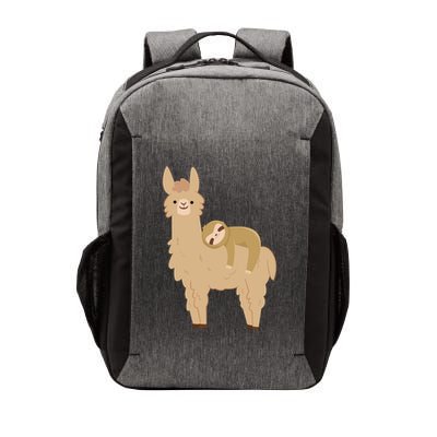Adorable Sloth Relaxing On A Llama Funny Llama Sloth Vector Backpack