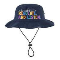 Alright Stop Regulate And Listen School Teacher Bucket Hat