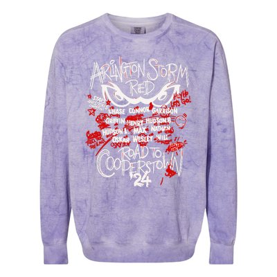 Arlington Storm Red Road To Cooperstown Colorblast Crewneck Sweatshirt