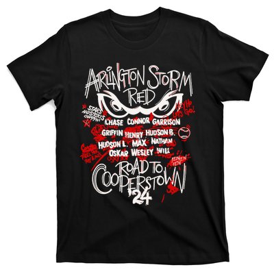 Arlington Storm Red Road To Cooperstown T-Shirt