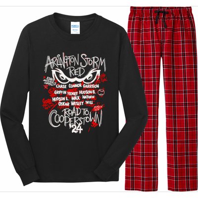 Arlington Storm Red Road To Cooperstown Long Sleeve Pajama Set