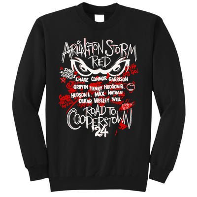 Arlington Storm Red Road To Cooperstown Tall Sweatshirt