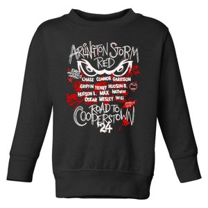 Arlington Storm Red Road To Cooperstown Toddler Sweatshirt