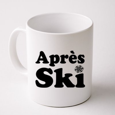 Apres Ski Retro Style Snowflake Funny Gift Coffee Mug