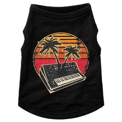Analog Synthesizer Retrowave Vintage 70s Sunset Synth Doggie Tank