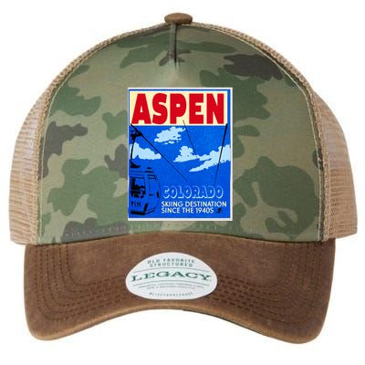 Aspen Ski Resort Colorado Legacy Tie Dye Trucker Hat