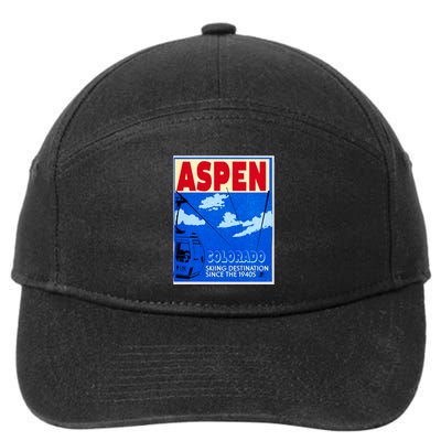Aspen Ski Resort Colorado 7-Panel Snapback Hat