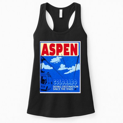 Aspen Ski Resort Colorado Womens Tank Top
