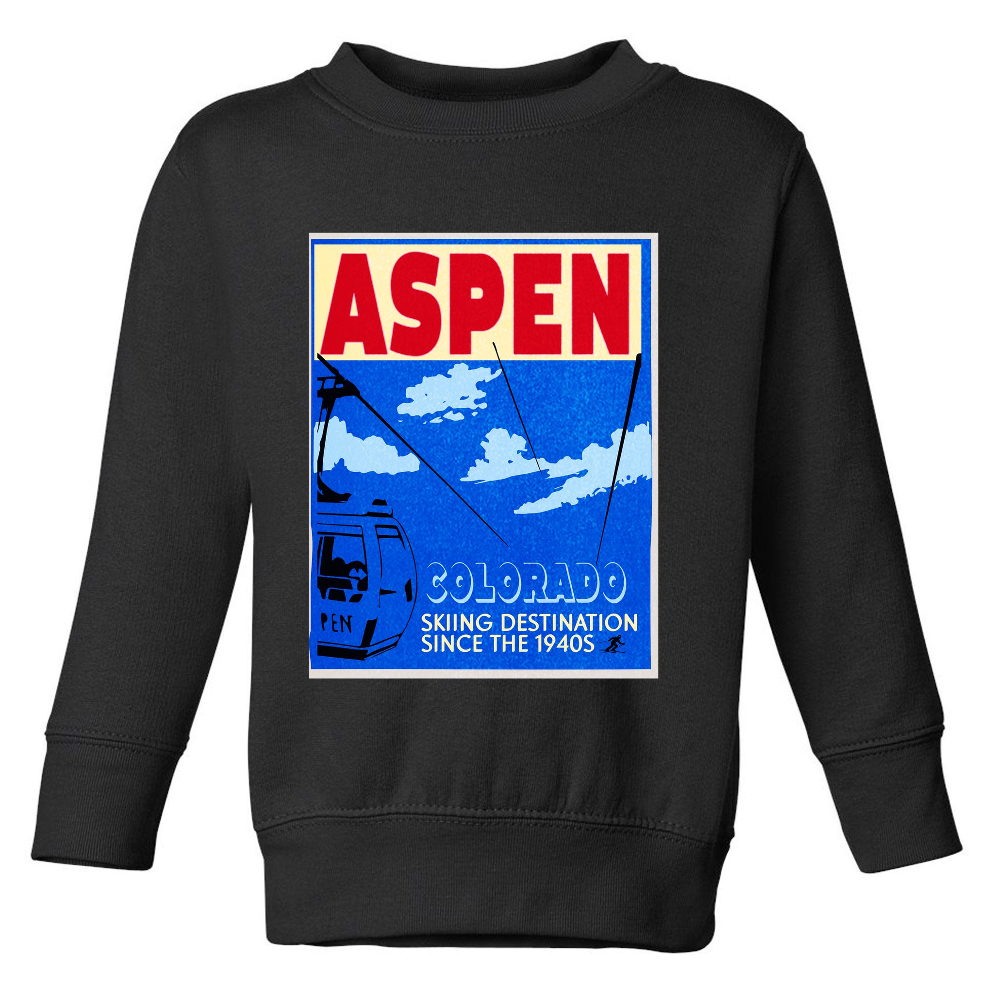 Aspen Ski Resort Colorado Toddler Sweatshirt