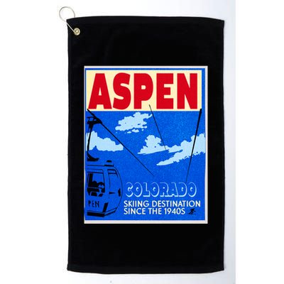 Aspen Ski Resort Colorado Golf Towel
