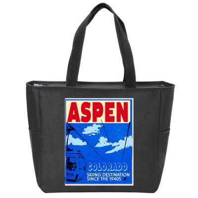 Aspen Ski Resort Colorado Zip Tote Bag