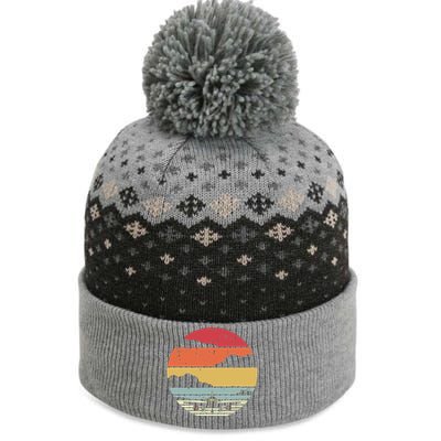 Airplane Shirts Retro Style Pilot The Baniff Cuffed Pom Beanie