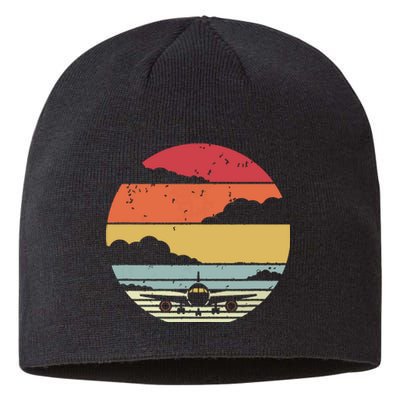 Airplane Shirts Retro Style Pilot Sustainable Beanie