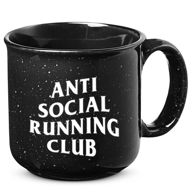 Anti Social Running Club Funny Introvert Runner Gift 15oz Campfire Ceramic Mug
