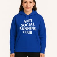 Anti Social Running Club Funny Introvert Runner Gift Hoodie