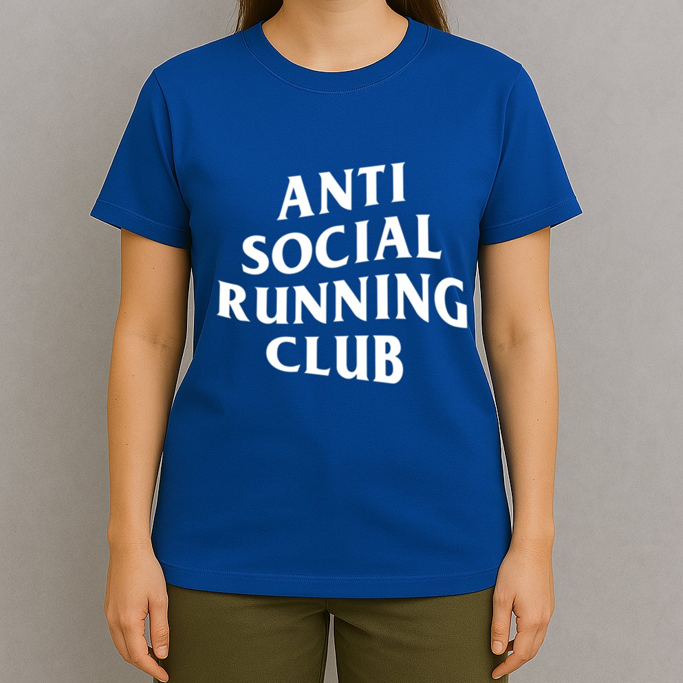 Anti Social Running Club Funny Introvert Runner Gift T-Shirt
