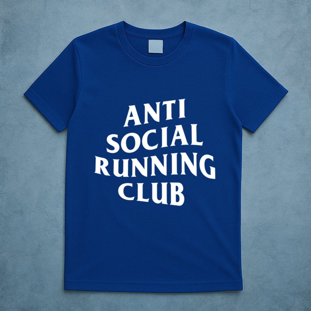 Anti Social Running Club Funny Introvert Runner Gift T-Shirt
