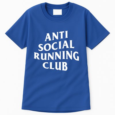 Anti Social Running Club Funny Introvert Runner Gift Tall T-Shirt