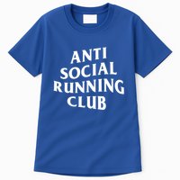 Anti Social Running Club Funny Introvert Runner Gift Tall T-Shirt