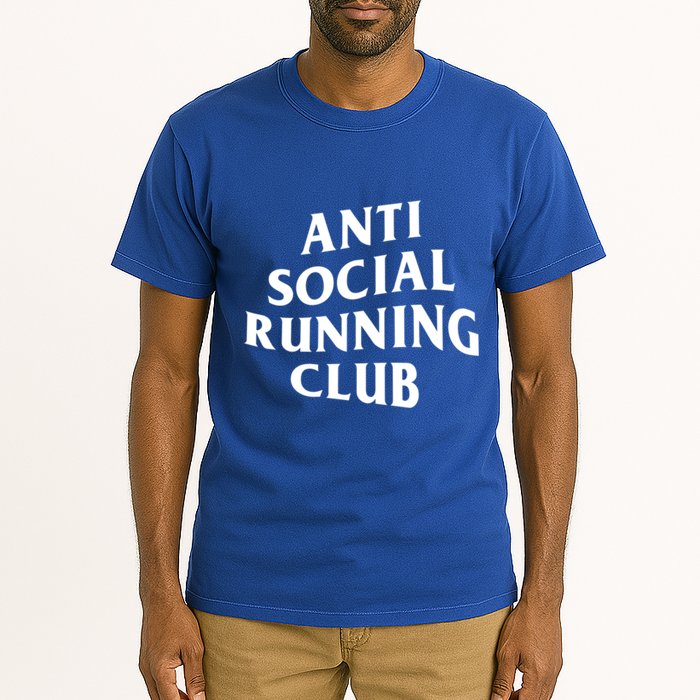 Anti Social Running Club Funny Introvert Runner Gift Tall T-Shirt