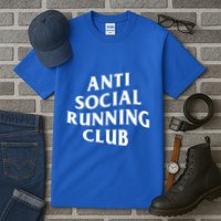 Anti Social Running Club Funny Introvert Runner Gift Tall T-Shirt