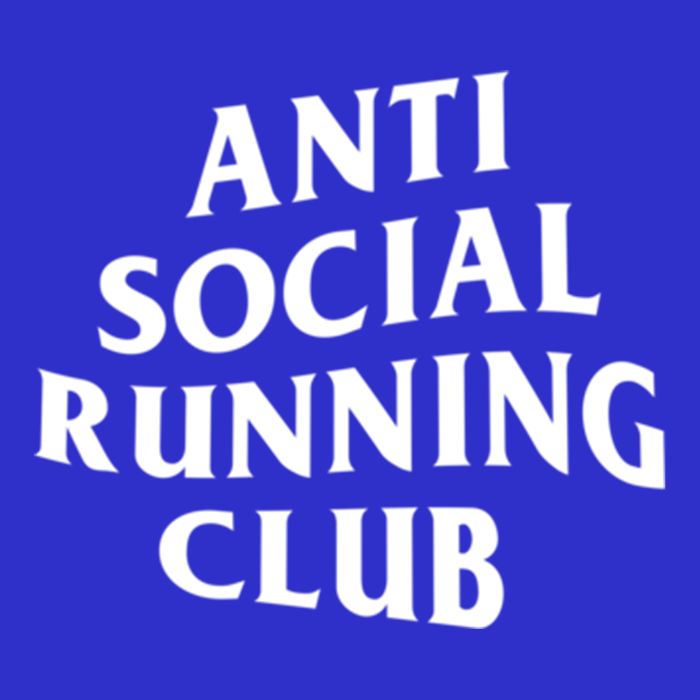 Anti Social Running Club Funny Introvert Runner Gift Pom Pom 12in Knit Beanie