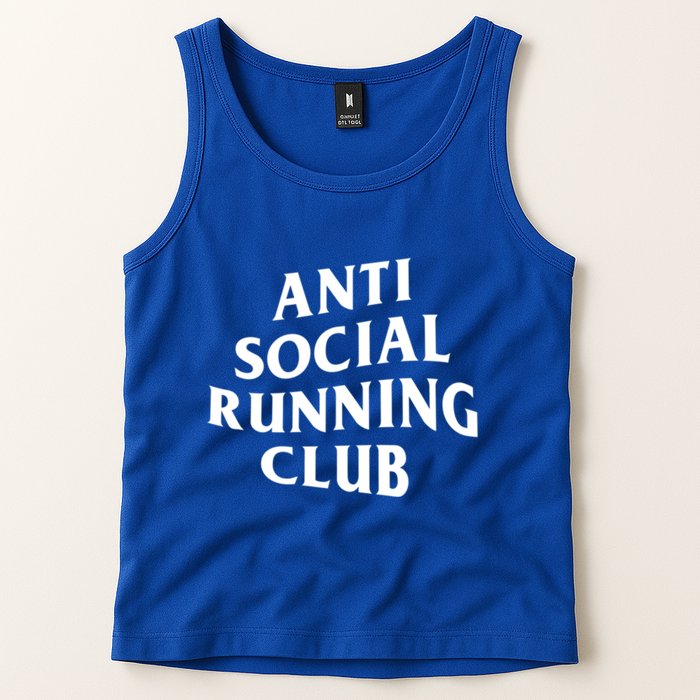Anti Social Running Club Funny Introvert Runner Gift Tank Top