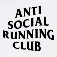 Anti Social Running Club Funny Introvert Runner Gift Garment-Dyed Sweatshirt
