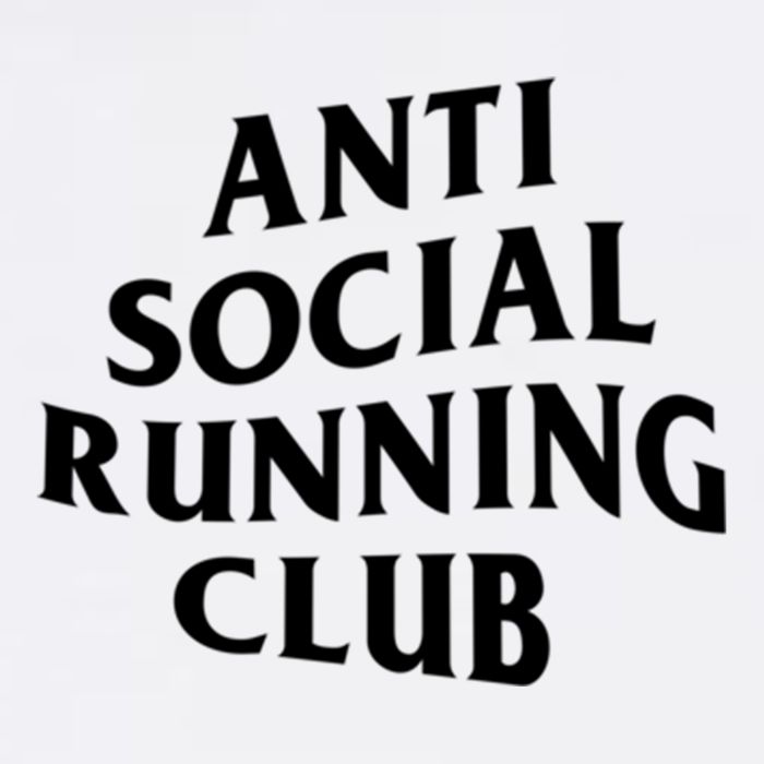 Anti Social Running Club Funny Introvert Runner Gift Garment-Dyed Sweatshirt