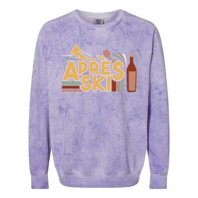 Apres Ski Retro Vintage Style Party Outfit Great Gift Colorblast Crewneck Sweatshirt