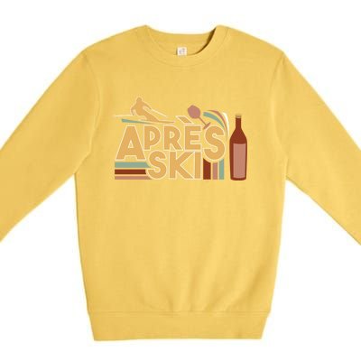 Apres Ski Retro Vintage Style Party Outfit Great Gift Premium Crewneck Sweatshirt